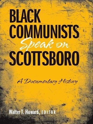 cover image of Black Communists Speak on Scottsboro